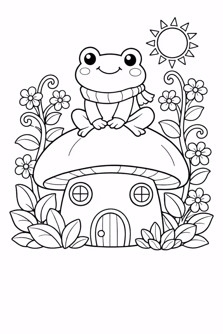 Edited coloring page