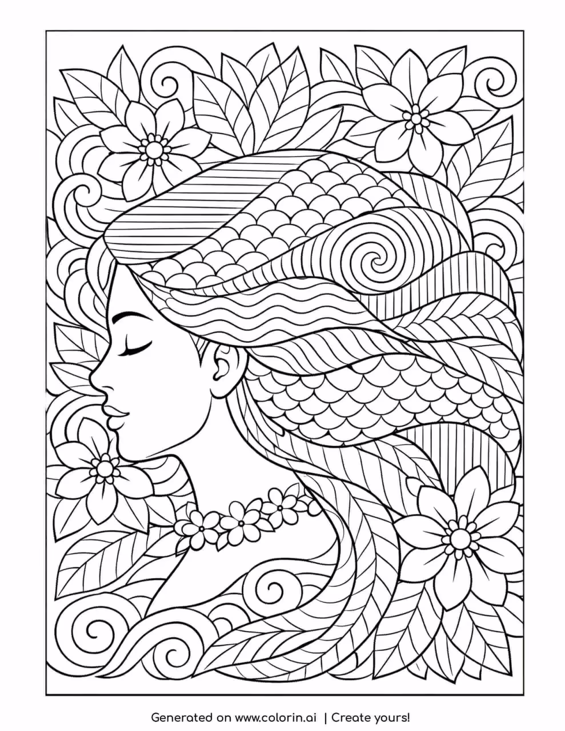 Generated coloring page